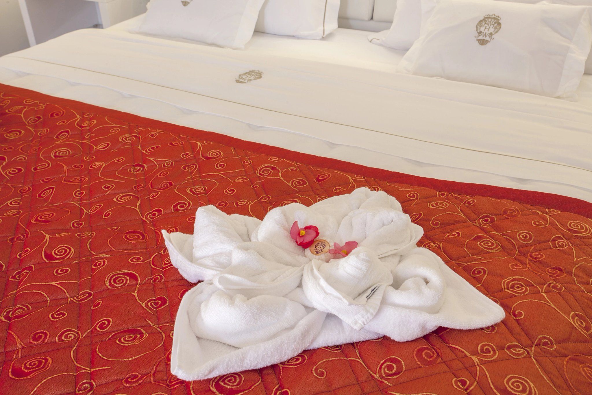 Détail de la suite de luxe de l’hôtel 3 étoiles à Lucciana